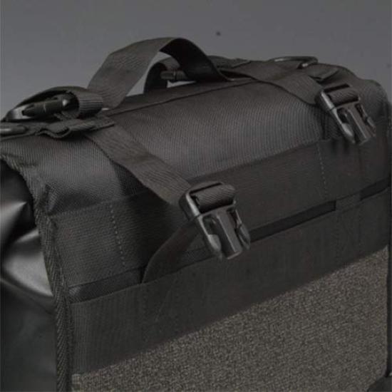 Bike Side Bag AQA DRY Side Bag 40L RR5613 ROUGH&ROAD G-Black (20LX2)