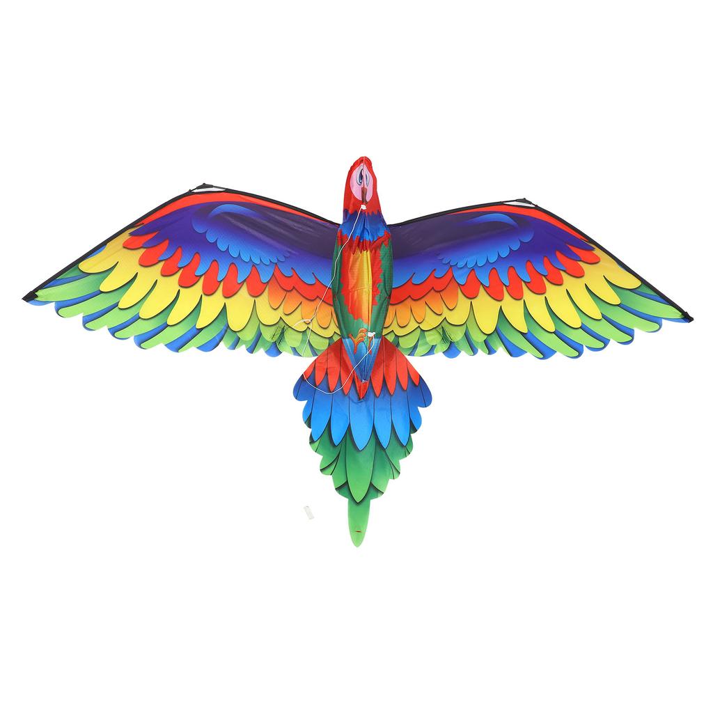 3D Papagei Großer Drachen für Kinder und Erwachsene Einfach zu montieren und zu fliegen Drachen für Familien-Outdoor-Spiele und Aktivitäten