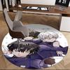 1pc Round Carpet - Office Chair Mat, Non-Slip Rug for Anime Lovers | Festival Gift, Seasonal Decor | Suitable for Home Office, Living Room