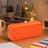 Organizer Pouch Silicone Pencil Case, Cute Heart Star Shape Large Pouch, Stain-Resistant Soft Pen Bag for Students, School Stationery Holder
