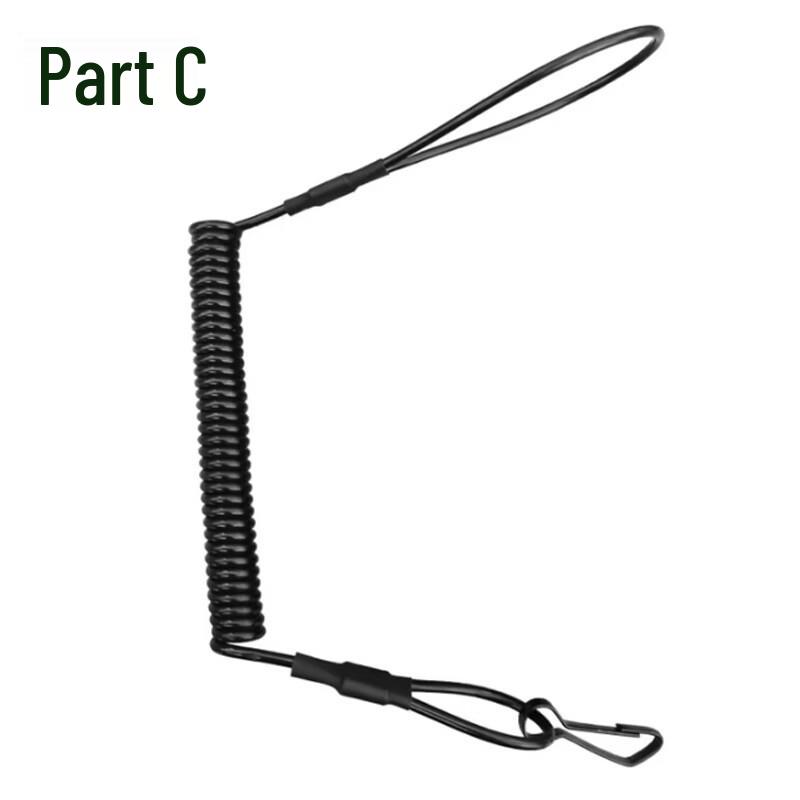 Tactical Retractable Kevlar Gun Lanyard