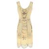 Women's Sequined Fringed Dress Dress Beaded Embroidered Vintage Evening Dress Stage Performance Clothing Women's Clothing