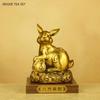 1PCS Brass Zodiac Rabbit Ornament Home Living Room Office Desk Decoration Mascot Crafts housewarming Gift