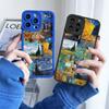 Vintage Van Gogh Handyhülle für iPhone 8 7 Plus SE2 13 12 11 14 Pro Max Puzzle Illustration Handy Rückseite für iPhone X XS XR