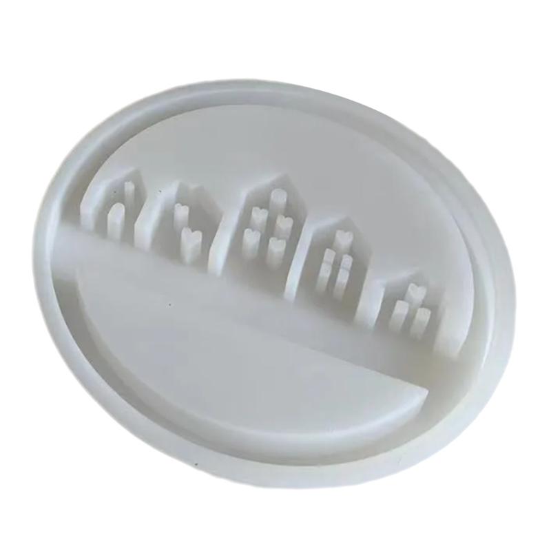 Handmade House Shaped Silicone Mold Eye Catching E House Decorations Silicone Mold Ornament Crafting Resin Mold