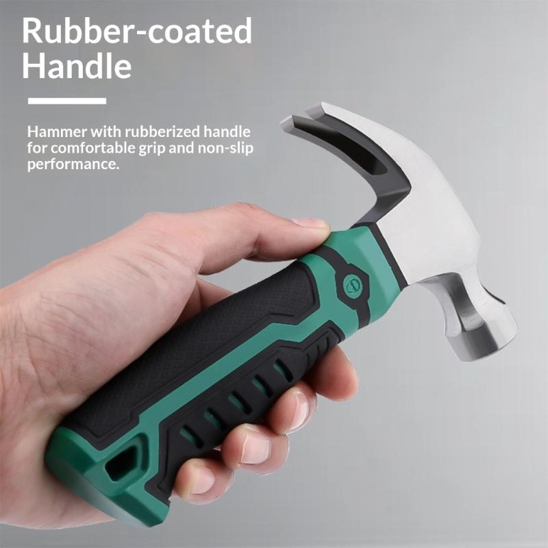 Multipurpose High Carbon Steel Hammer Featuring Pry Bar Capability For Home And Outdoor Use Nailing Prying and Fixing Job