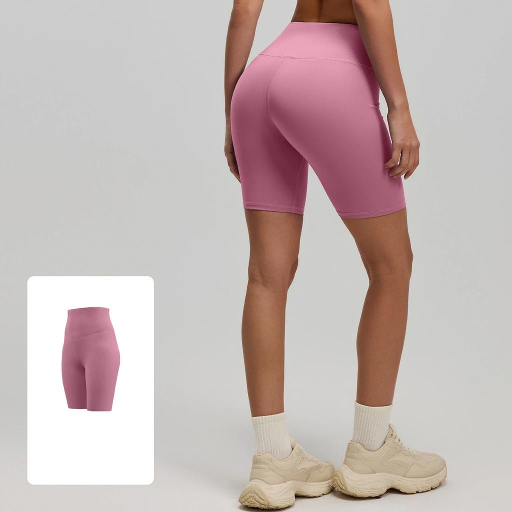 New Summer Fitness Yoga Shorts for Women Hip-raising High-waisted Elastic Leggings Sports Running Pants Female