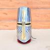 Templar Knight Crusader Helmet with Stand 18 Gauge Steel, Medieval Armor Best gift for Halloweena