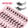 20 Pairs Of Oblique Flying Fox Eyes Large-Capacity Mixed False Eyelashes Natural Thick Simulated Eyelashes
