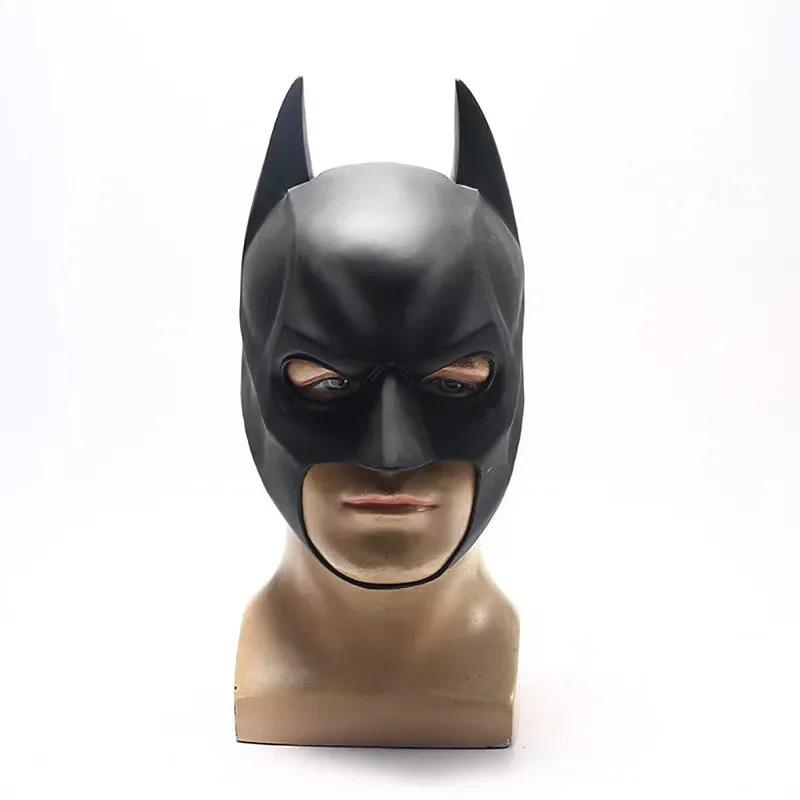

2025 New Superhero Mask Hood Black Mask Handsome Christmas Gift Girls Boys Film Party Cosplay Photography props Carnival