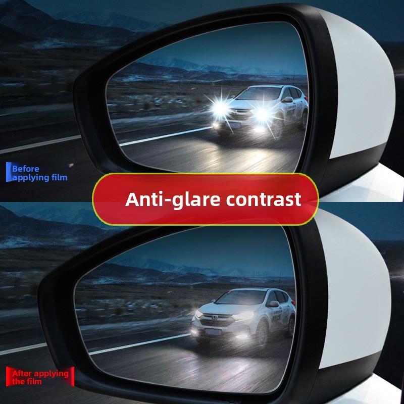 2 Pcs Car Rainproof Film Car Rearview Mirror Protective Rain Proof Anti Fog Waterproof Film Membrane Car Sticker Accessories