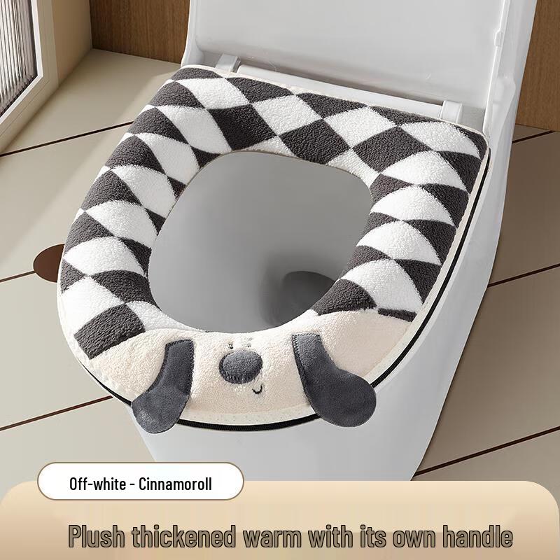 

FAJIENUO Зимовий плюшевий водонепроникний чохол на сидіння унітазу Cinnamoroll