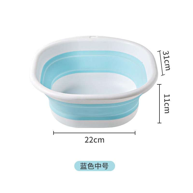 Plastic Basin Collapsible Foldable Thickened Small Portable Square Travel Wash Basin for Baby or Home Use