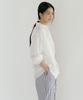 Lingseoul Linen Bamboo Blended Wrap Shirt-White