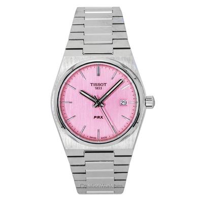 PRX Stainless Steel Pink Dial Quartz T137.210.11.331.00 100M Women's Watch