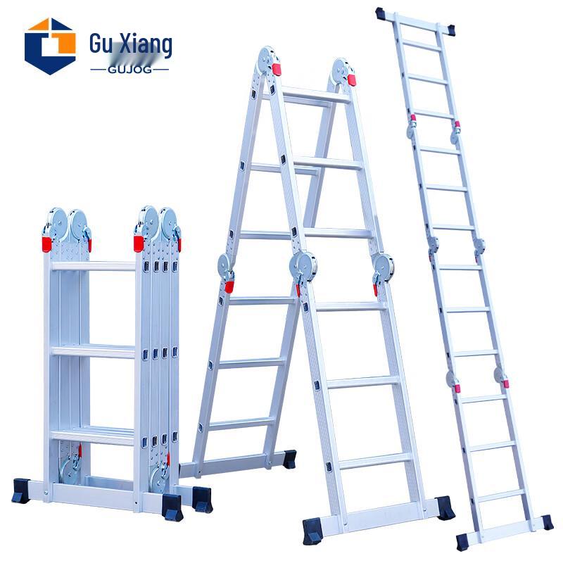 Guxiang 4-Fold Aluminum Multi-Purpose Folding Ladder