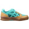 Asics Gel-Spotlyte Leder Stoff Synthetik Retro National Domination Unisex Sneaker Braun Blau 1203A240-300