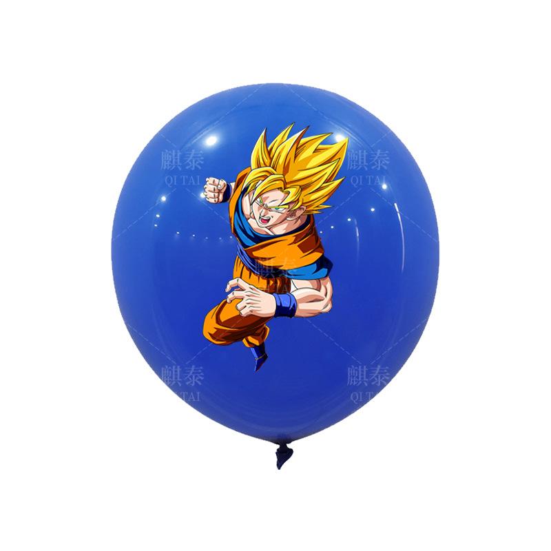 3/6/18pcs 12inch Dragon Ball Cartoon,latex Balloons Set,Halloween,Christmas,winter,birthday,baby Showers,party Decorations
