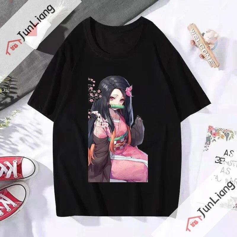 2023 New Summer Popular Unisexswear Japanese Anime Ghost Killing Blade Demon Slayer Unisex T-shirt Fashion Casual