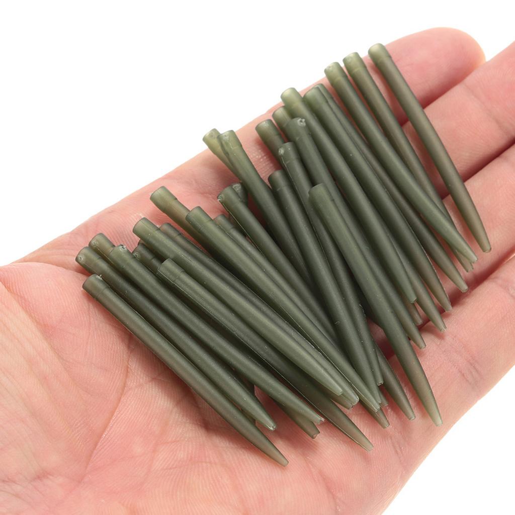 50pcs 54mm Anti Tangle Rubber Sleeves Connect with Fishing Hook Carp Coarse Fishing Accessories