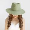 Spring and summer new fashion casual hand-woven dyed raffia wide-brimmed jazz hat outdoor beach sunscreen shading straw hat