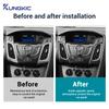 Für Ford Focus SE ST MK3 2012 2013 2014 Echter Weicher Kohlefaser-Aufkleber LHD Auto Mittelkonsole Luftauslass Rahmen Zierleisten Zubehör