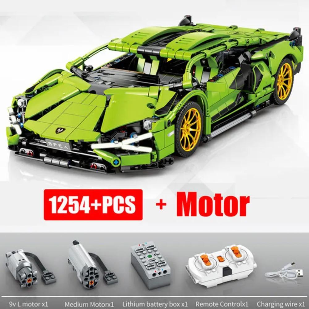 High-Tech-Rennwagen Lambor Sian FKP 37 Bausteine Kompatibel mit 42115 Technisches Steine Set Spielzeug Kindergeburtstagsgeschenke