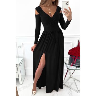 European Style Sexy Off-shoulder Maxi Dress Women INS Casual Clothing