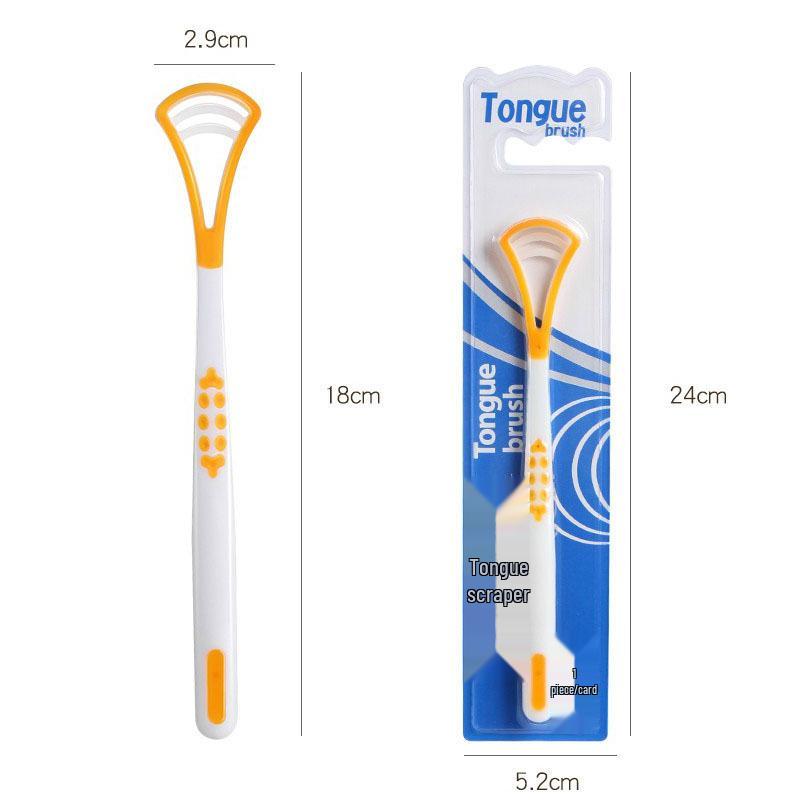 Portable Silicone Tongue Scraper & Breath Freshener Cleaner
