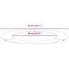 Tree Ring Suitable for Flat Tree Trunk White Ø60   90 Cm Steel