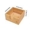 Square Bamboo Tissue Box Rustic Napkin Holder Modern Table Paper Holder  Restaurant