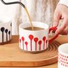 Nordische Keramik Kaffee Tee Tasse Verbrühschutz Milch Frühstückstasse Porzellan Espressotassen Büro Heimgebrauch Kreatives Geburtstagsgeschenk