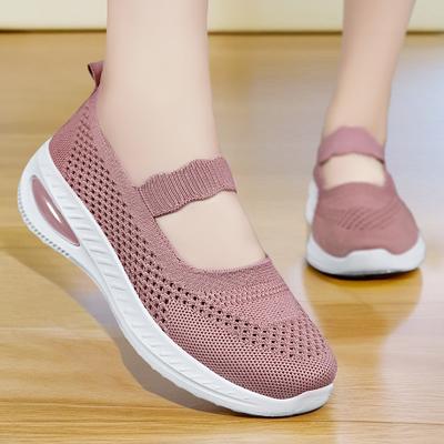 Shoes Women's Soft Soles Are Not Tired of Feet, New Summer Old Beijing Cloth Shoes Women's Comfortable and Breathable One-pedal Mother Shoes