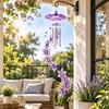 Metal Tubes Butterfly Wind Chime Star Garden Wind Chimes Window Ornaments  Christmas