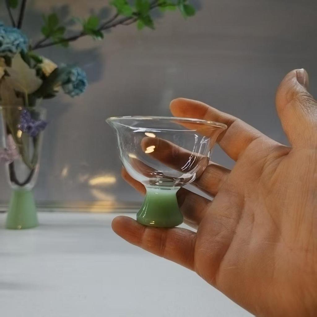 High Borosilicate Glass Teapot, Kung Fu Style Flower Design, Women's Household Kettle, In Stock