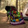 1pc Freddy Bear2 Theme Blanket - Digital Print, Polyester, Cozy for All Seasons, Perfect for Outdoor, Camping, and Travel