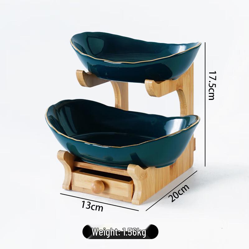 Qianxing Ceramic Multi-Tier Fruit & Snack Serving Platter