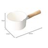 PEARL METAL Milk Pan, White, 12cm, Enamel, Bran Kitchen HB-4440