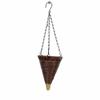 Odolný plastový kónický květináč Odolný vůči povětrnostním vlivům Závěsný košík Vhodný pro venkovní použití a snadné čištění