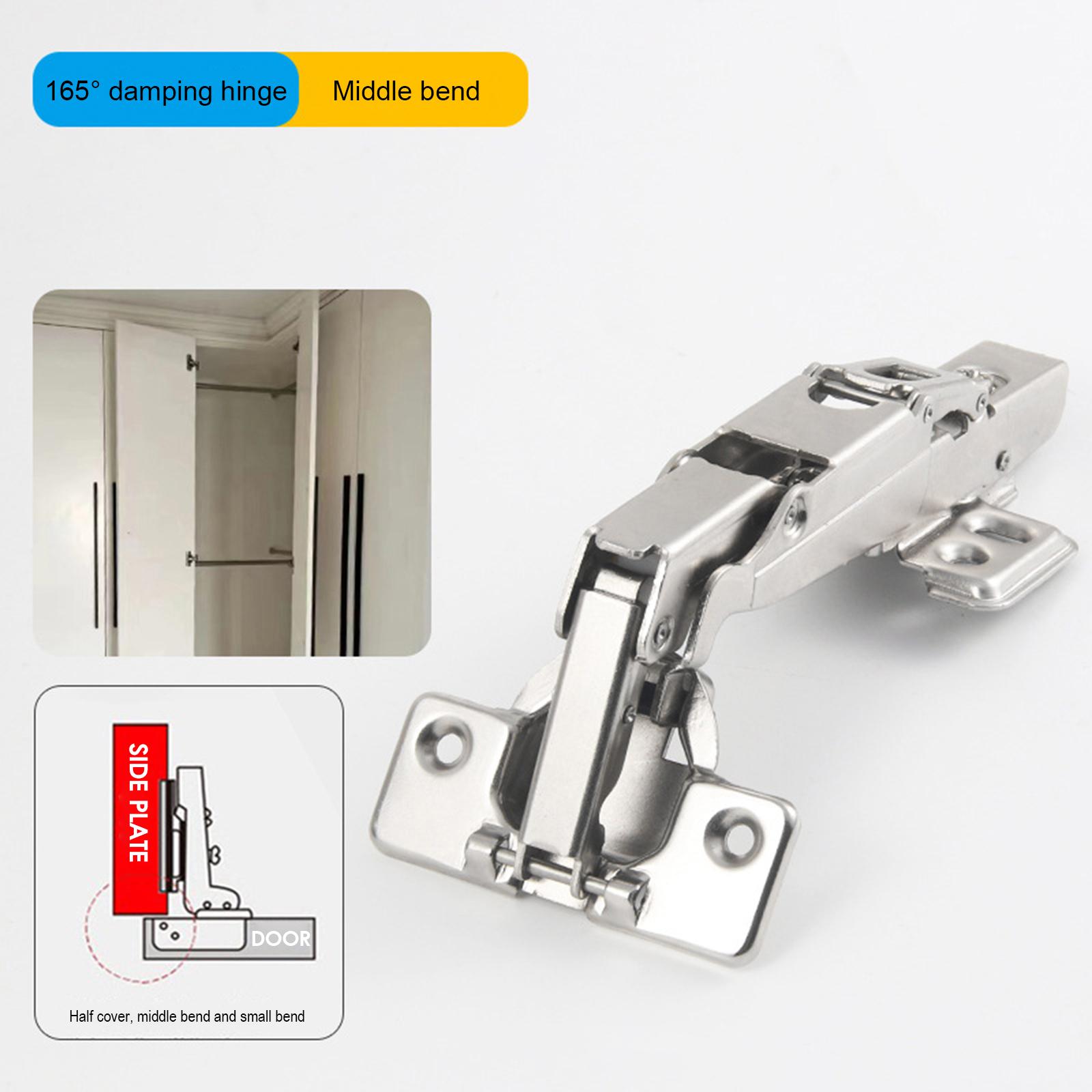 

Гидравлический шарнир с мягким закрыванием 165-180 градусов, петля для дверцы шкафа, угловой демпфер для кухни, гардероба, бесшумная установка с демпфированием