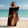 1pc Freddy Bear2 Beach Towel, Comfortable and Thick, and Swimming/Bath/Picnic/Camping Towel, Suitable for Seaside Beaches