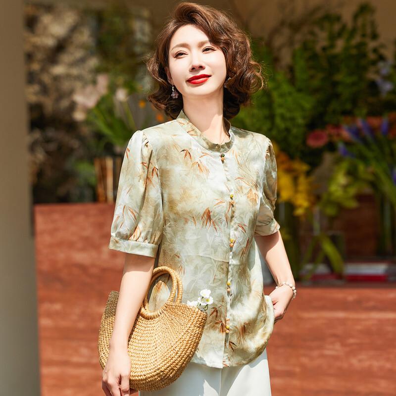 Women s Summer Thin Short Sleeve Blouse 4XL