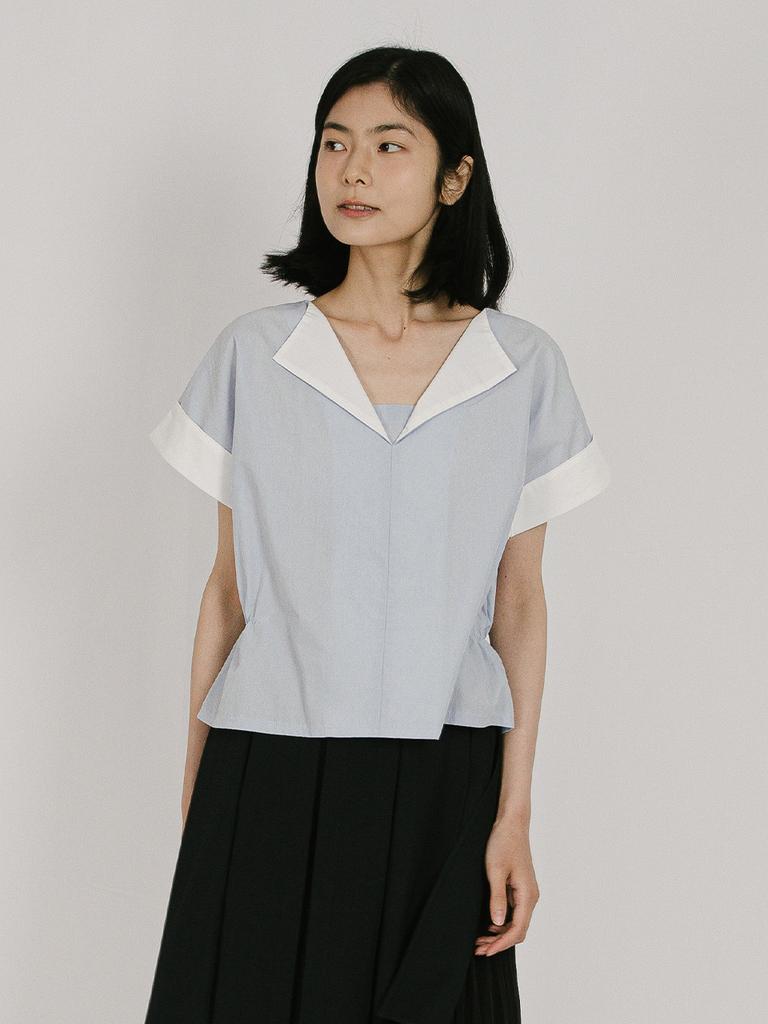 VINCENT NAVY Love & Summer Blouse_Blue
