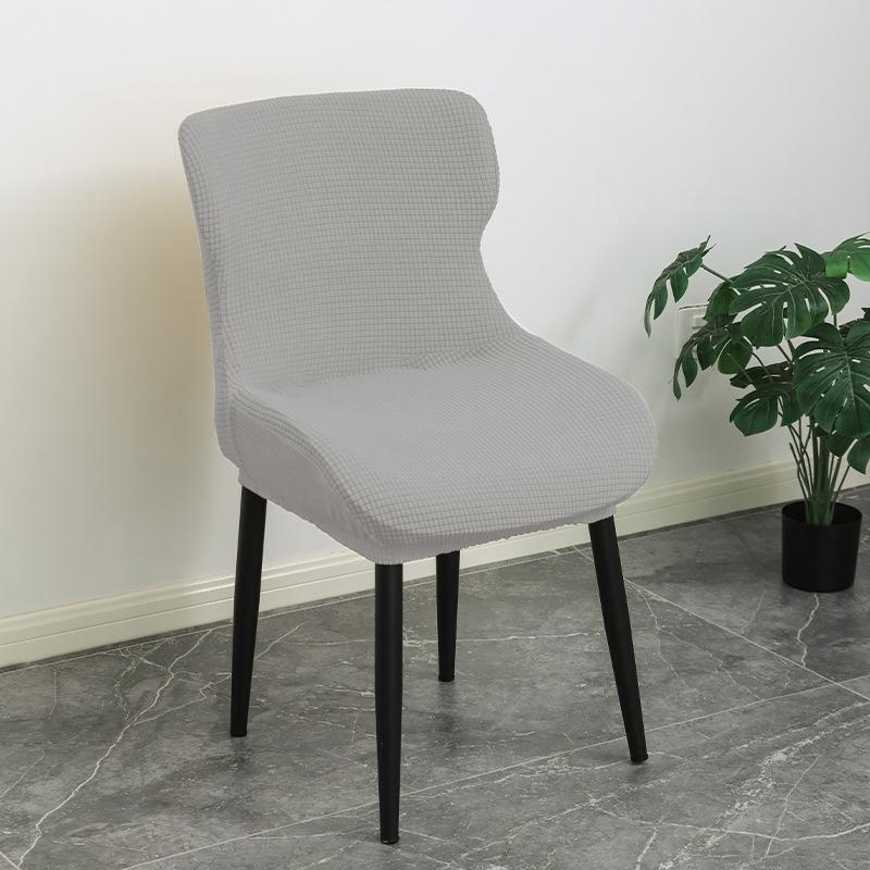 Modern Simple Pineapple Grid Thickened Craftsmanship Chair Cover Restaurant Dust-proof and Anti-slip Four-season Universal Chair Cover