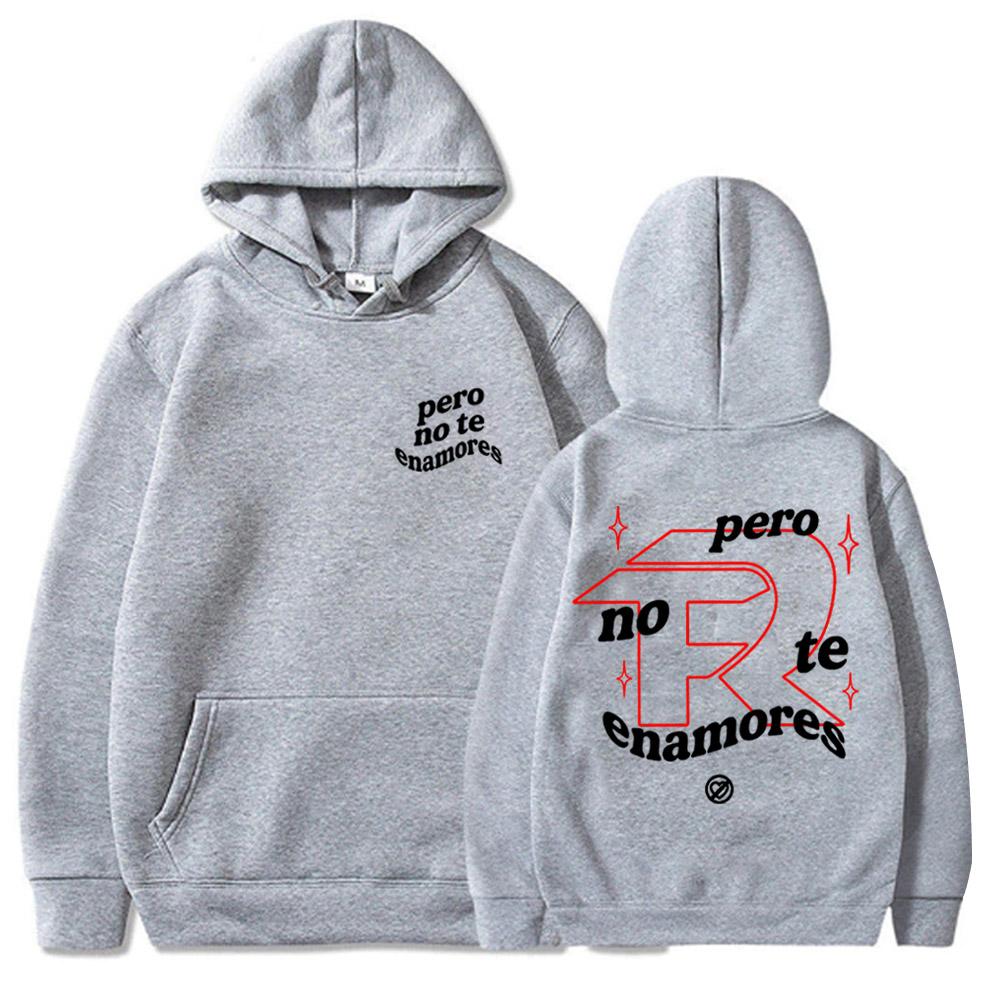 Fuerza Regida Pero No Te Enamores Tour 2024 Hoodie Fuerza Regida Hoodie Unisex Harajuku Long Sleeve Sweatshirts