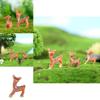 Cute Cartoon Resin Deer Moss Micro Landscape Diy Christmas Craft Material