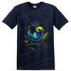 Painted Bunting T Shirt Vibrant Tropical Bird Art Nature Lover Graphic Tee Gift