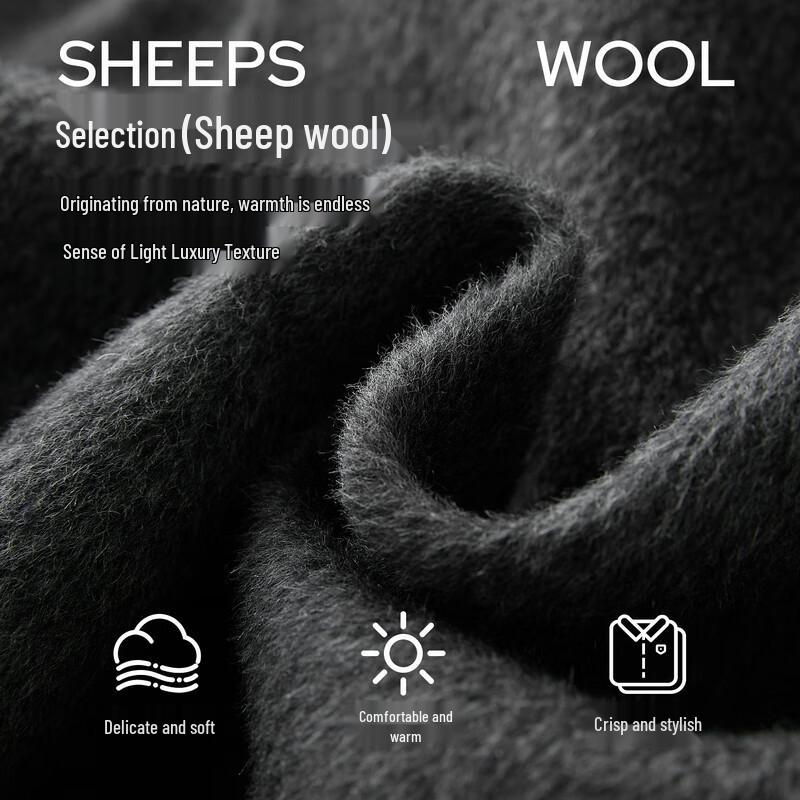 

Sancai Women s 100% Wool Double-Faced Toggle Coat XL