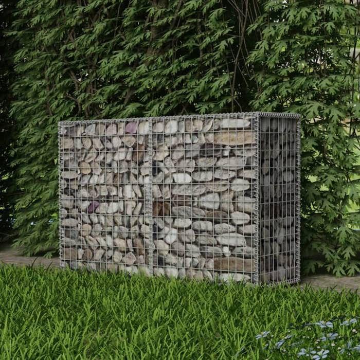 VidaXL Gabion Basket Steel 150x50x100 Cm Garden Wall Fence Border 142551