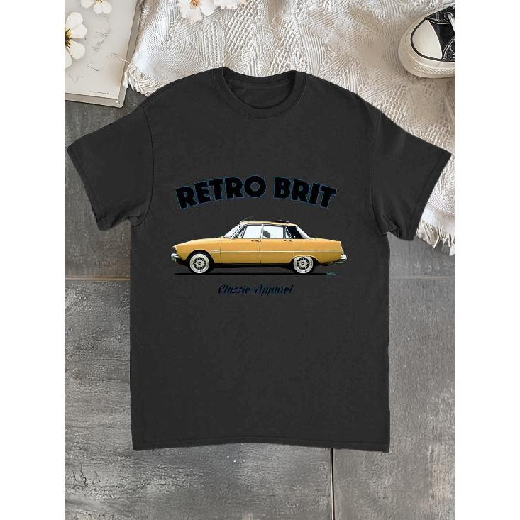 T Shirt Making Men s for RoveR P6 Vintage Classic Car T-Shirt Retro 1960S British Motor Industry Design with P6 J6J7 Models Casual Round Neck Tee for S